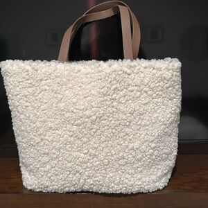 NWT Reversible Sherpa Tote Bag